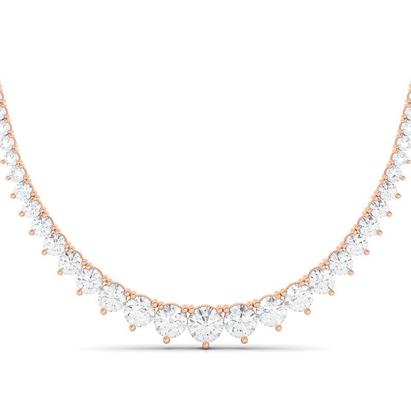 Graduated diamond eternity on sale necklace