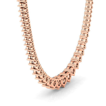 16 Carat Graduated Diamond Necklace 