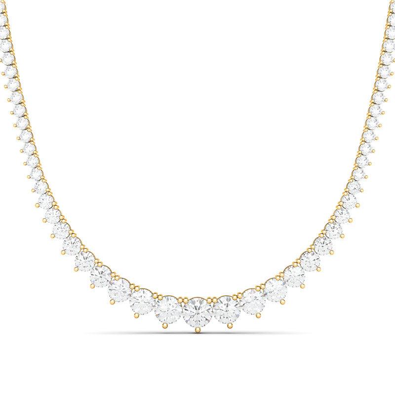 Diamond Solitaire Bezel Necklace – SUZAN DES